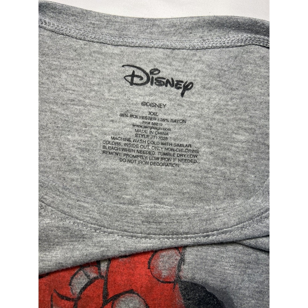 MINNIE MOUSE   Disney T-Shirt Gray Womens Large  Short Sleeve - Picture 6 of 8